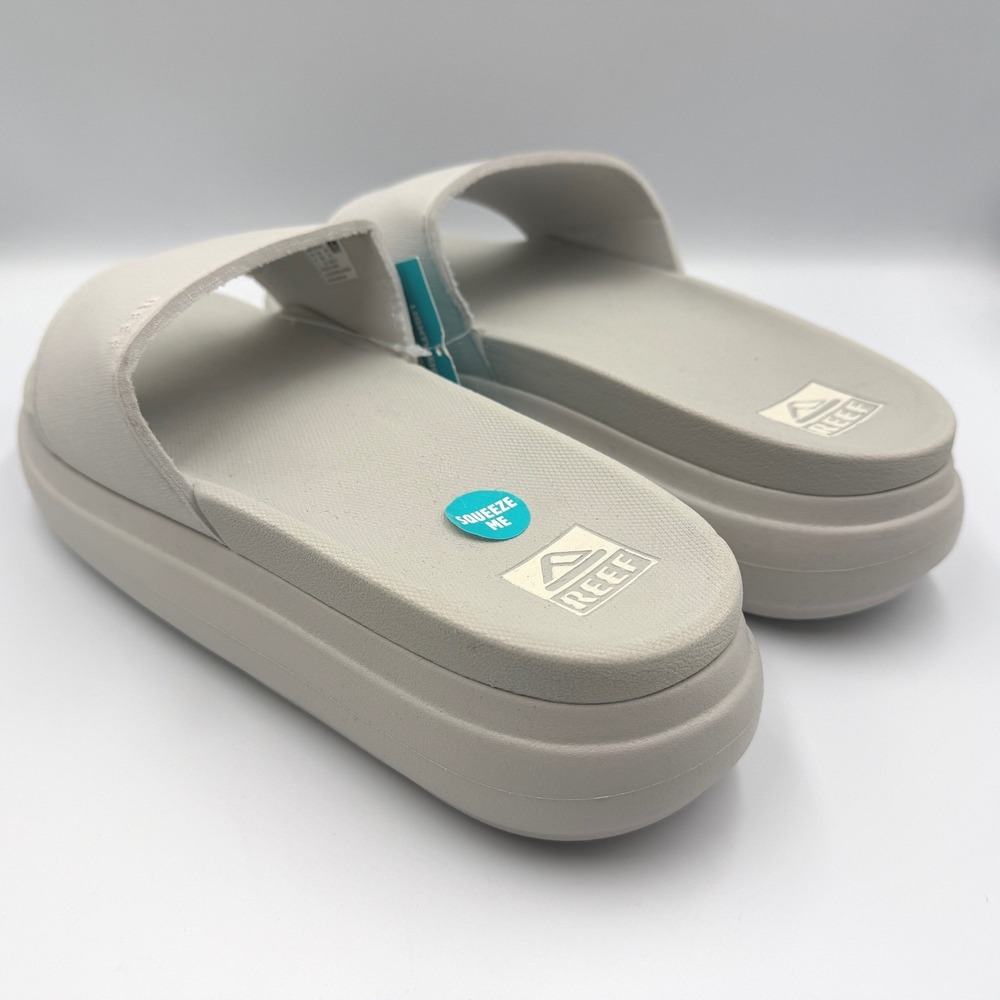 Reef Cushion Bondi Bay Sandals Womens 11 Fog Grey NWT Platform Slide CJ5591 - Picture 6 of 14